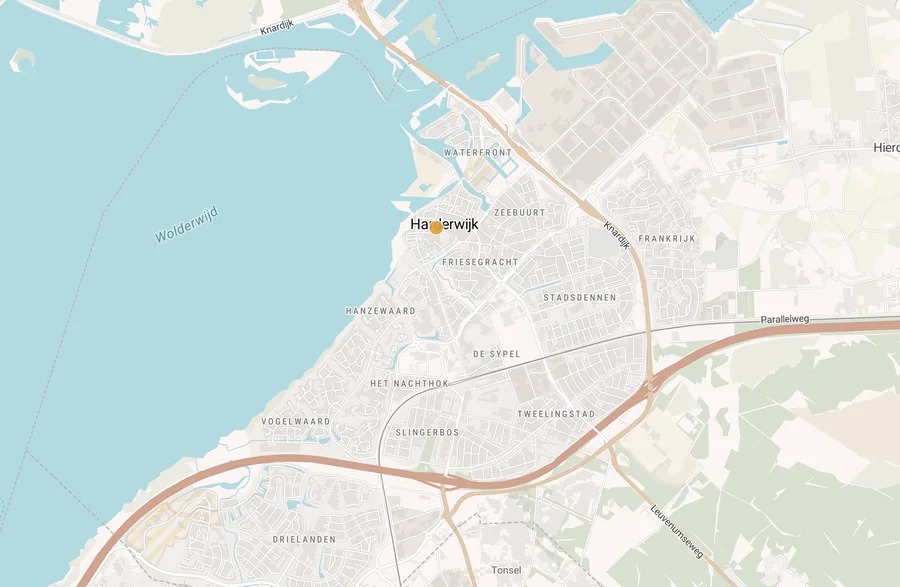 Kaart van leegstand in Harderwijk