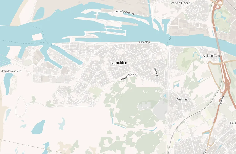 Kaart van leegstand in IJmuiden