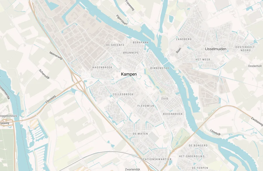 Kaart van leegstand in Kampen