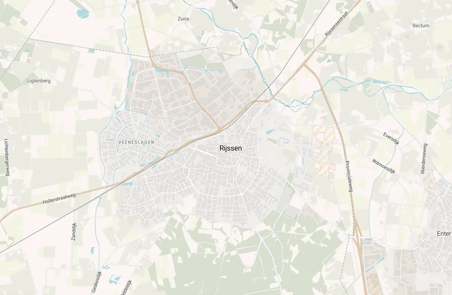 Kaart van leegstand in Rijssen-Holten