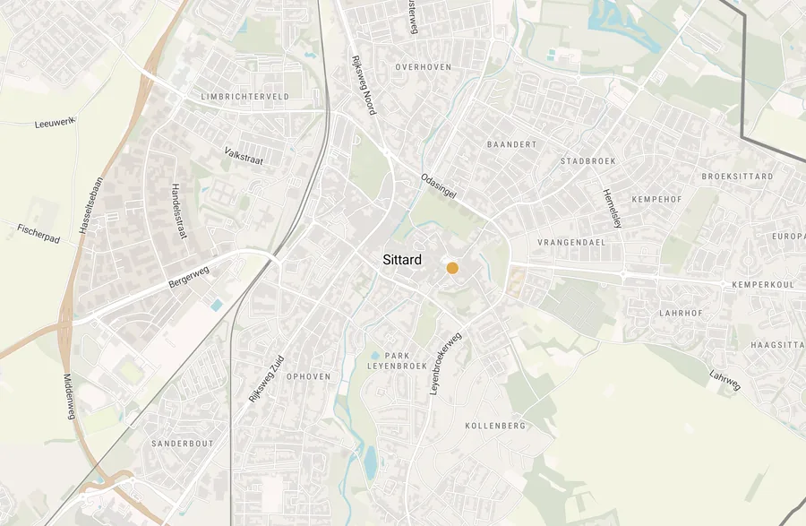 Kaart van leegstand in Sittard-Geleen