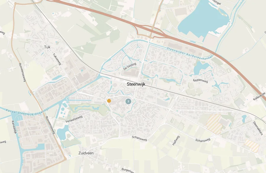 Kaart van leegstand in Steenwijk
