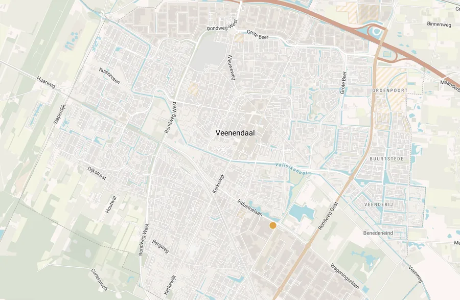 Kaart van leegstand in Veenendaal