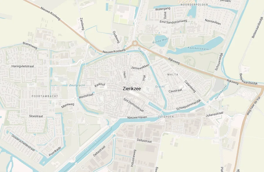 Kaart van leegstand in Zierikzee