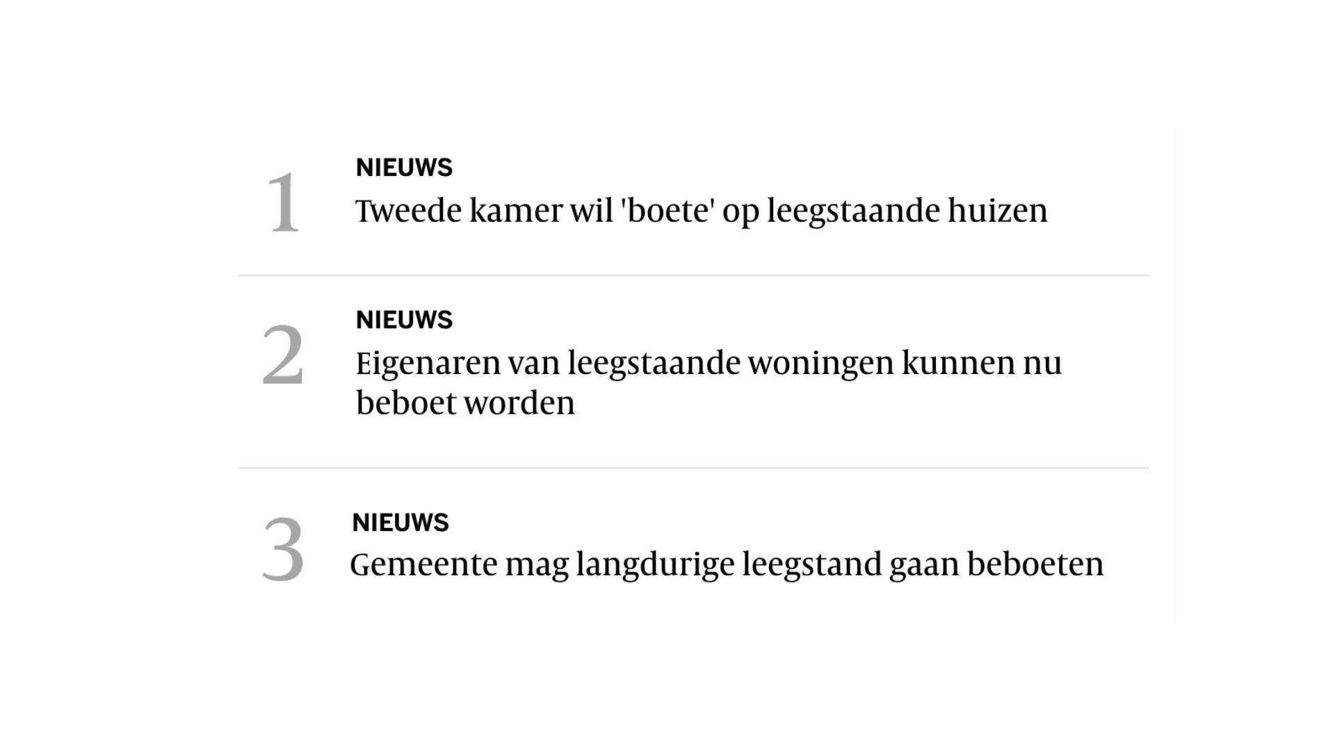 Leegstandsbelasting of – boete?